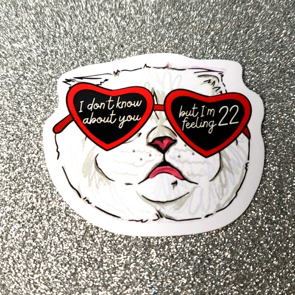 10/$10 RED Taylor Swift Waterproof Sticker 22